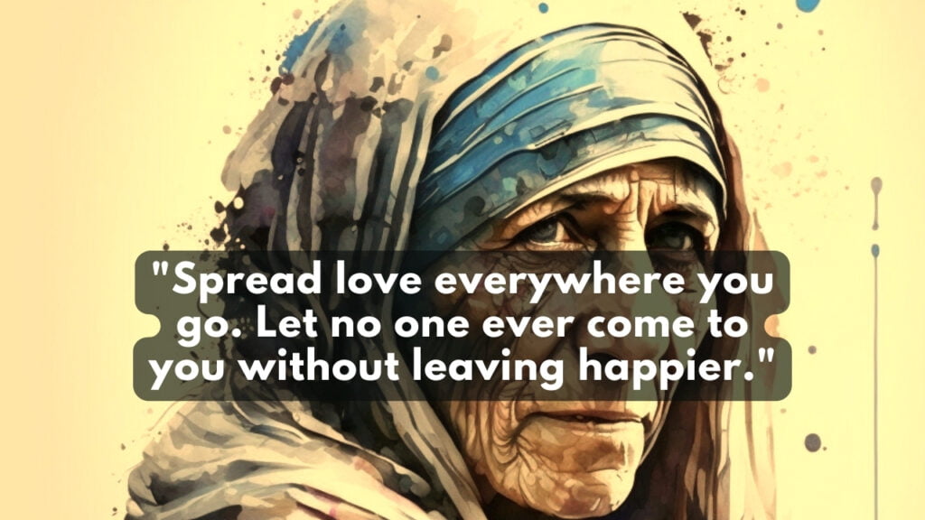 An image of Mother Teresa.