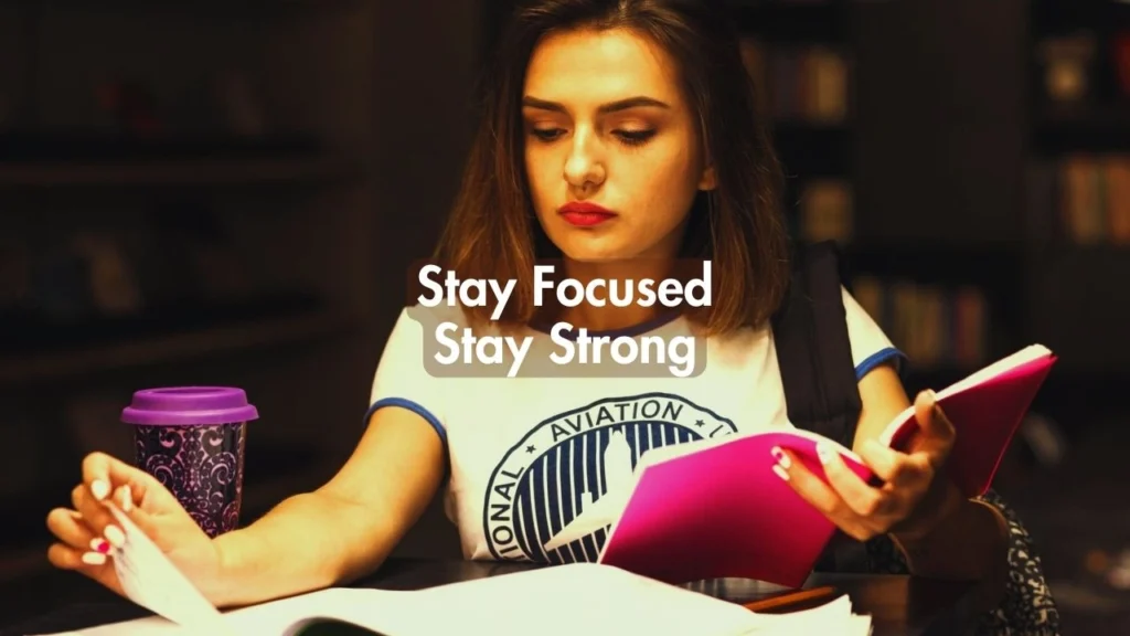 Student studying with books and coffee - Exam Motivational Quotes